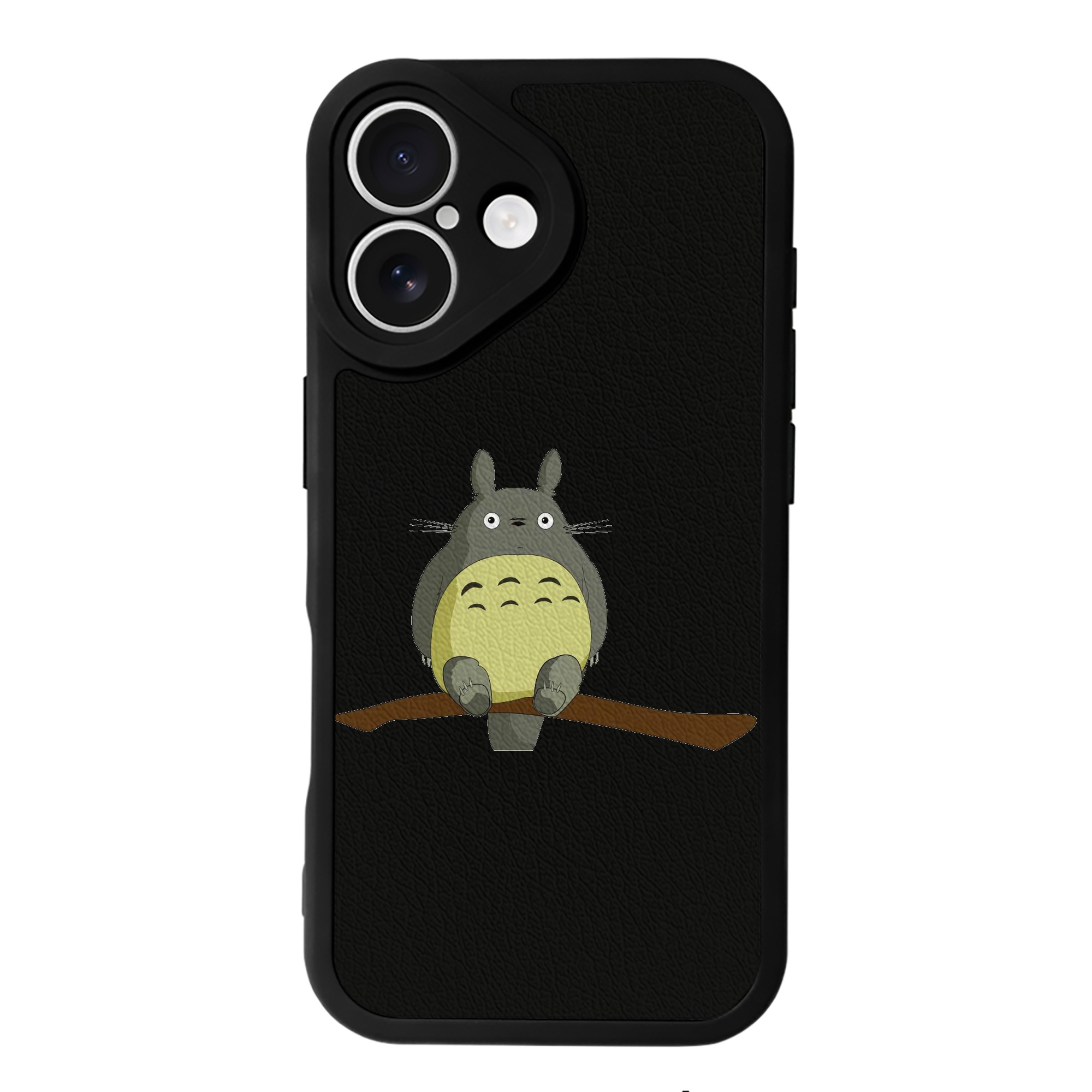 （画像用） となりのトトロ 草壁メイ 草壁サツキ My Neighbor Totoro Satsuki Kusakabe Mei Kusakabe 【iPhone 16シリーズ対応】シリコンスマホケース（レザー調） 材質：シリコン